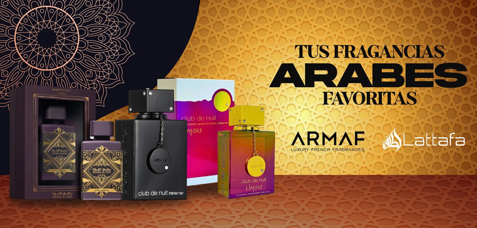 Banner perfumes arabes